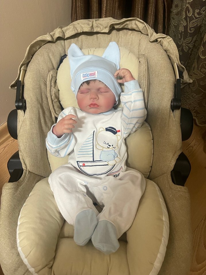 Reborn bebek tüm vücut silikon vinil 50 santim - Görsel 4