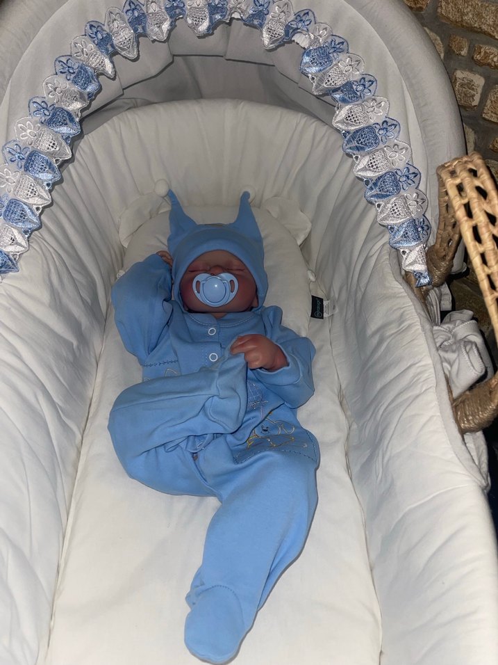 Reborn bebek tüm vücut silikon vinil 50 santim - Görsel 5