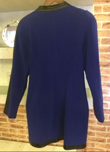 Saks rengi kaşmir  - Görsel 3