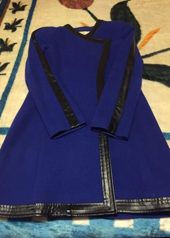 Saks rengi kaşmir  - Görsel 5