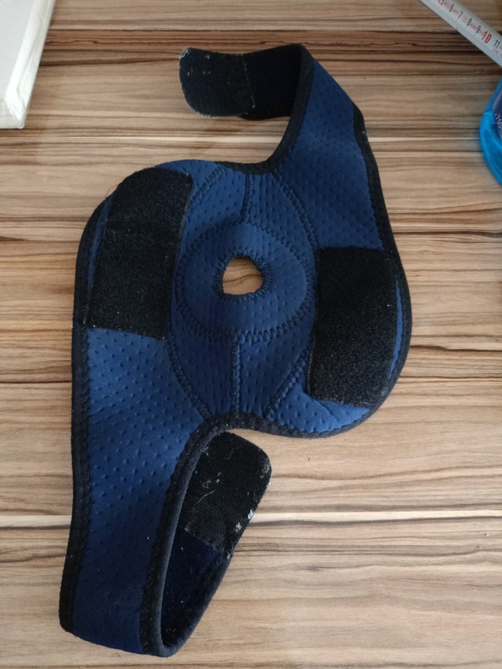 Mavi Biker Dizlik - Cırt Cırtlı, Yumuşak Kumaş - Görsel 2