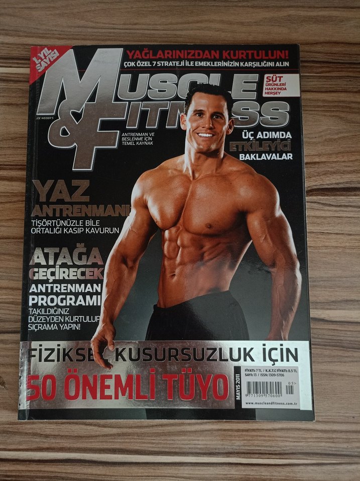 Muscle Fitness dergileri adet fiyatıdır - Görsel 4