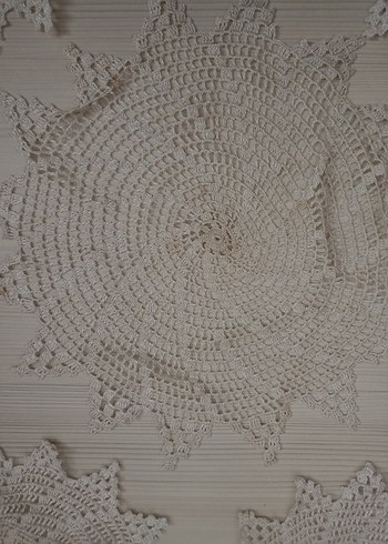 Bohem Tarzı El İşi Dantel Motifler 7li çeyiz seti - Görsel 2