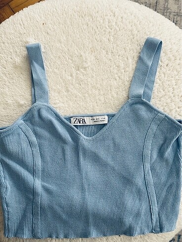 Zara Zara Mavi Crop