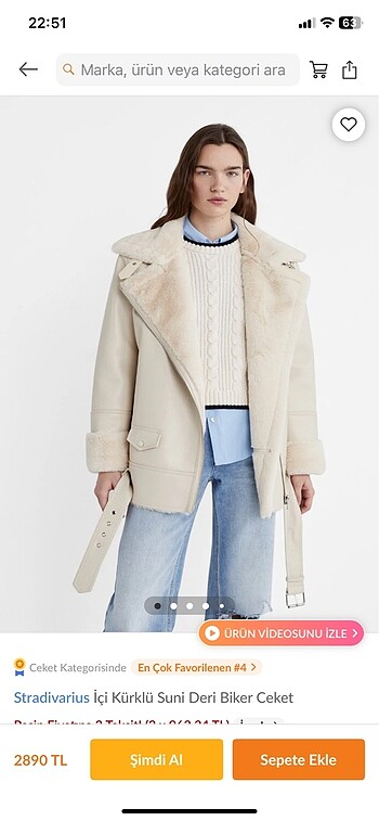 Stradivarius biker ceket