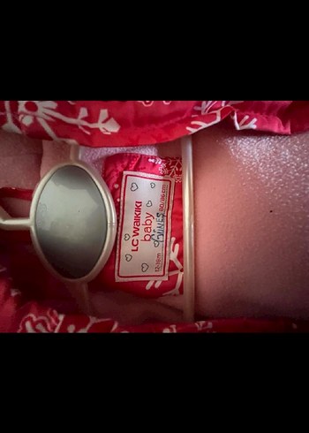 Kız Bebek Kırmızı Kapüşonlu Kar Tulumu - Görsel 5