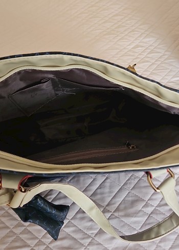 Bohem Stil Mavi Baskılı Kadın Çanta - Görsel 3