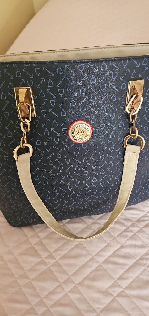 Bohem Stil Mavi Baskılı Kadın Çanta - Görsel 4