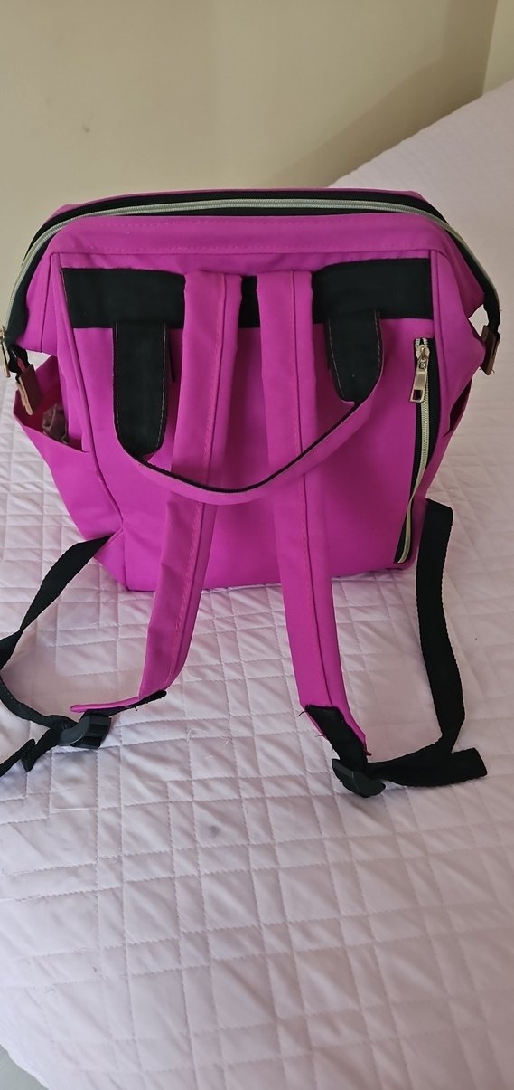 Pembe Baskılı Bebek Çantası - Görsel 2