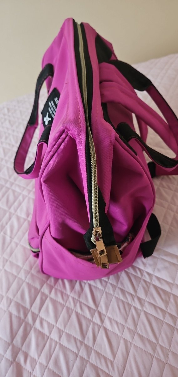 Pembe Baskılı Bebek Çantası - Görsel 3