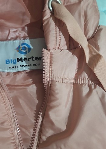 Pembe Uzun şişme Fermuarlı Kadın Yelek - Görsel 2