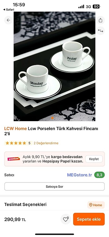 LCW Home fincan
