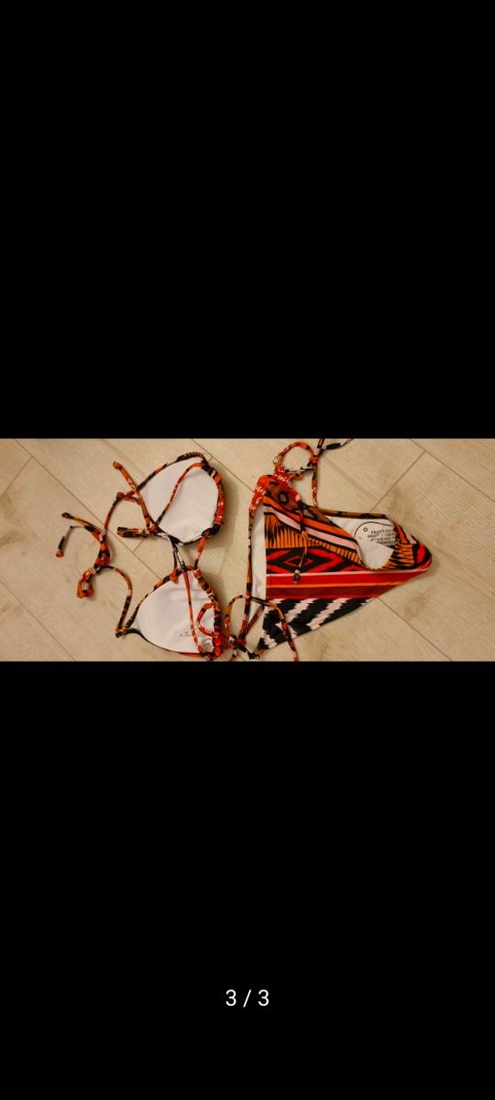 Boncuk Detaylı Renkli Bohem Bikini - Görsel 2