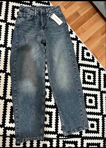 Diğer Kadın yüksek bel baggy pantolon