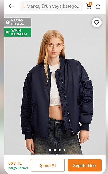 Bershka bomber ceket