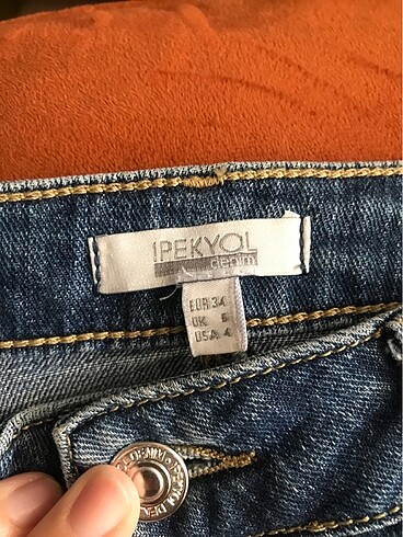 34 Beden taş detaylı pantolon