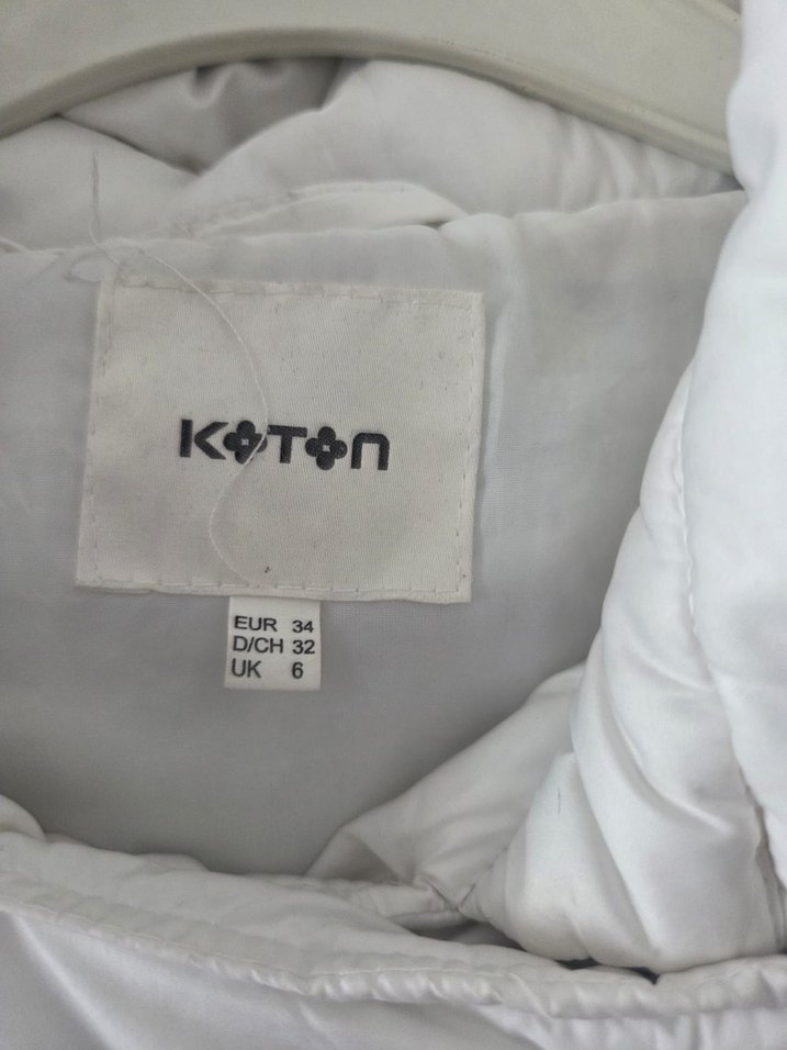 Beyaz Kuşaklı Kadın Kışlık Mont - Görsel 3