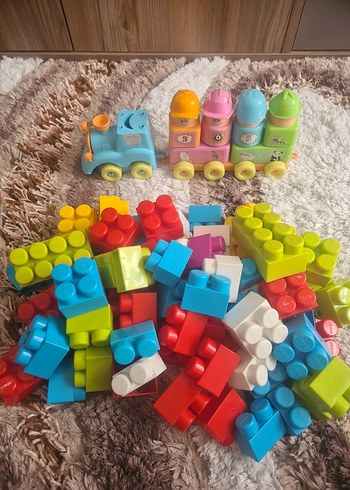 78 parça pilsan lego parça ve 13 parça tren seti