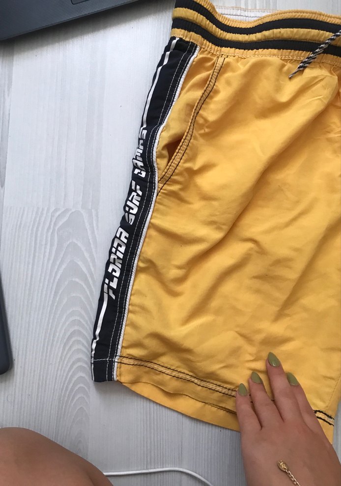 Sarı Mini Erkek Mayo Şort - Görsel 2