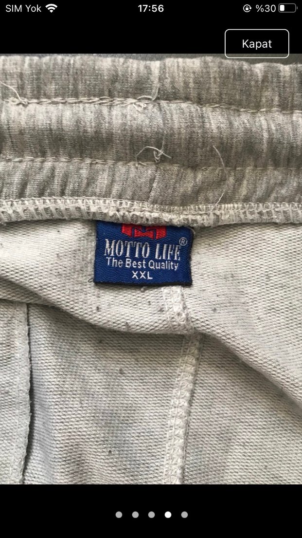 Gri erkek  Rahat Eşofman Altı - Görsel 2