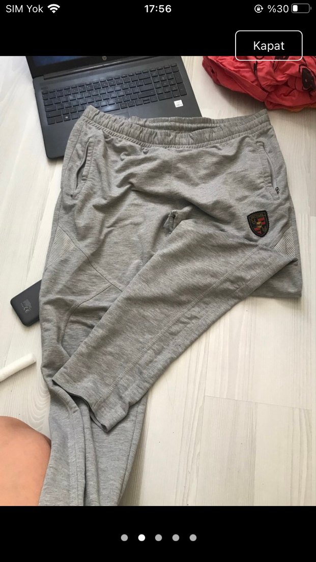 Gri erkek  Rahat Eşofman Altı - Görsel 4