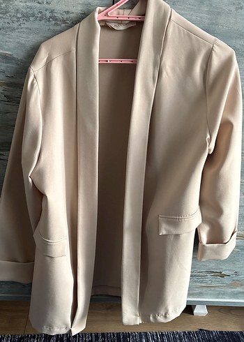 Bej Kadın Blazer Ceket