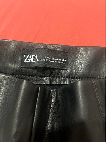 m Beden zara deri pantolon