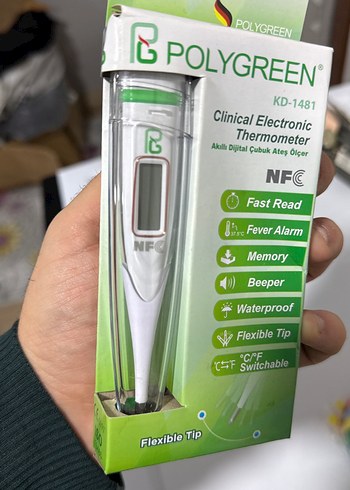 Polygreen KD-1481 Elektronik Klinik Termometre - Görsel 4