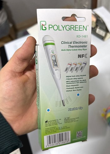 Polygreen KD-1481 Elektronik Klinik Termometre - Görsel 3