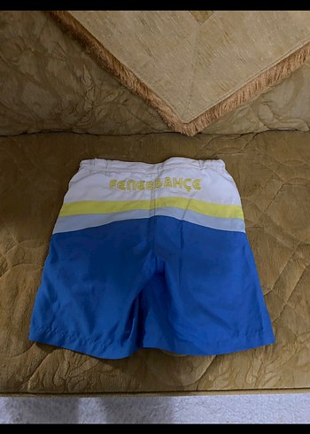 Erkek Mavi Kısa Bağcıklı Deniz Şortu - Görsel 2