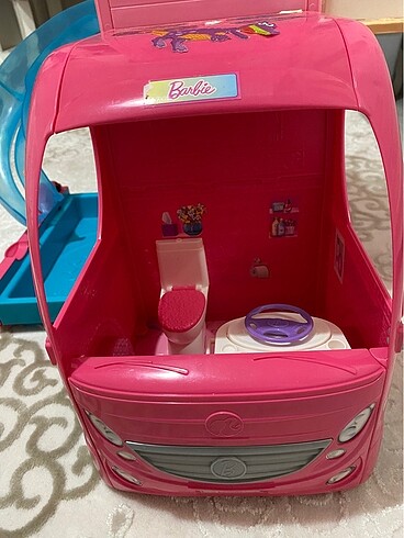  Beden Pembe renk orjinal barbie bebek karavan