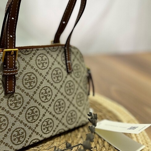 Tory Burch TORY BURCH T Monogram Fermuarlı El Çantası