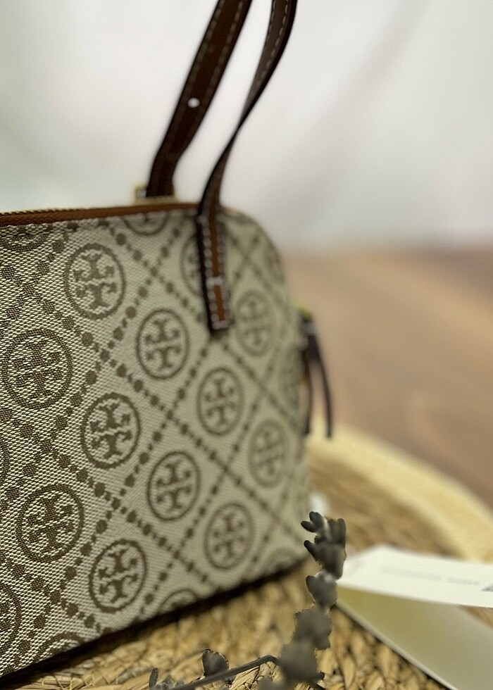 TORY BURCH T Monogram Fermuarlı El Çantası - Görsel 2