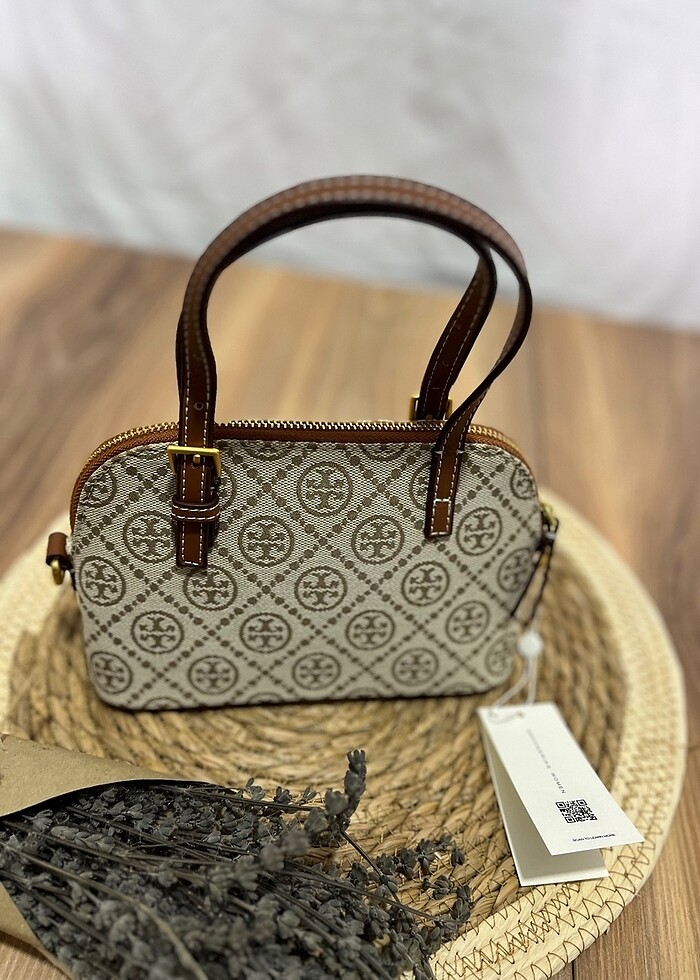 TORY BURCH T Monogram Fermuarlı El Çantası - Görsel 4