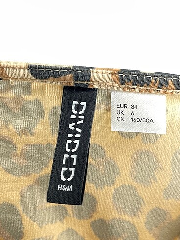 34 Beden camel Renk H&M Mini Elbise %70 İndirimli.