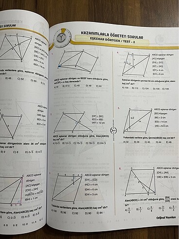 orijinal geometri soru bankası 2022