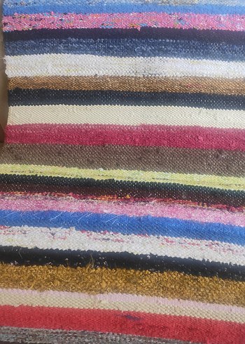 Renkli Çizgili Bohem Halı - Görsel 2