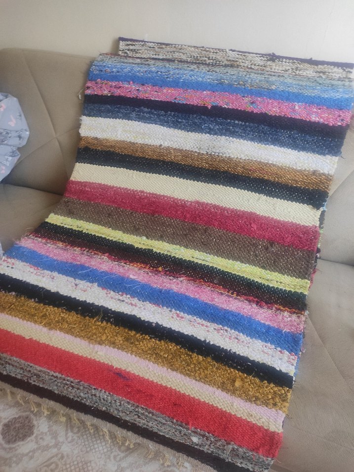 Renkli Çizgili Bohem Halı - Görsel 3