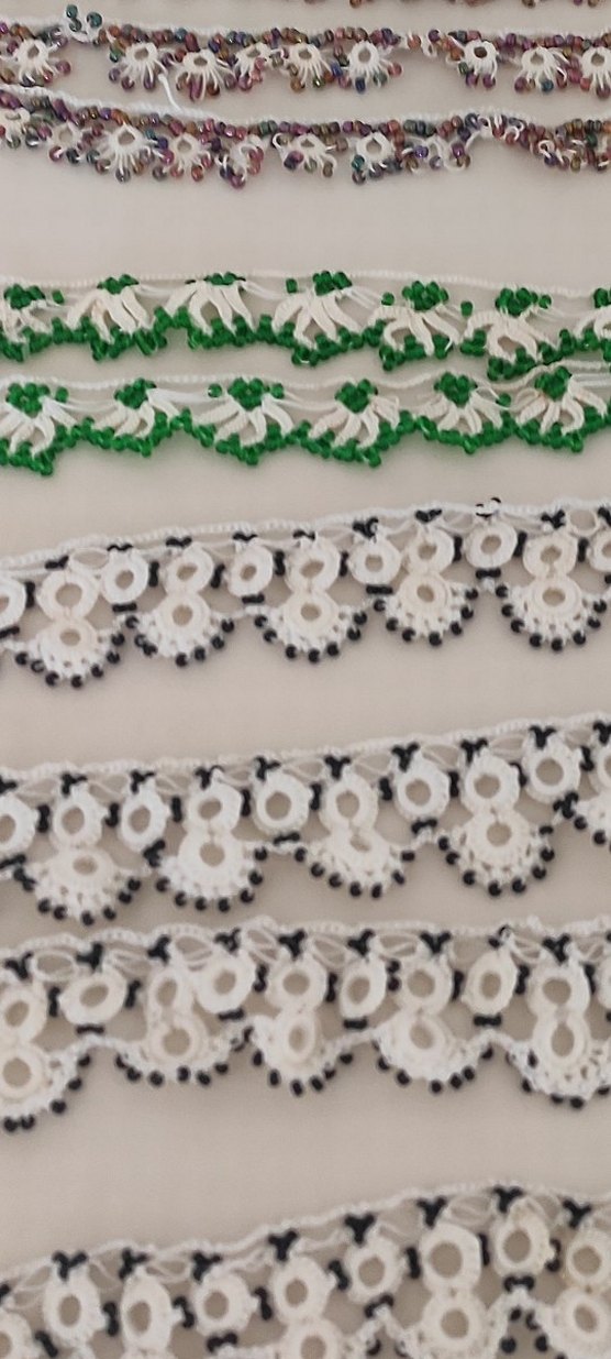 Bohem Çiçek Desenli Dantel Şeritler - Görsel 2