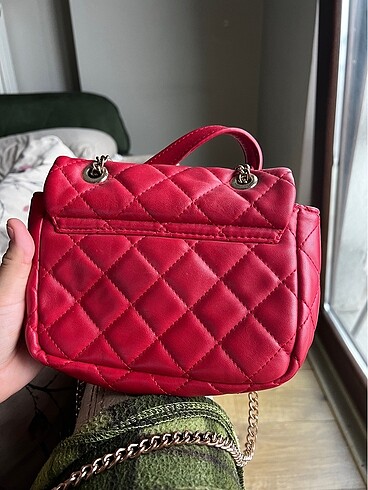 Valentino Valentino kırmızı küçük omuz çantası