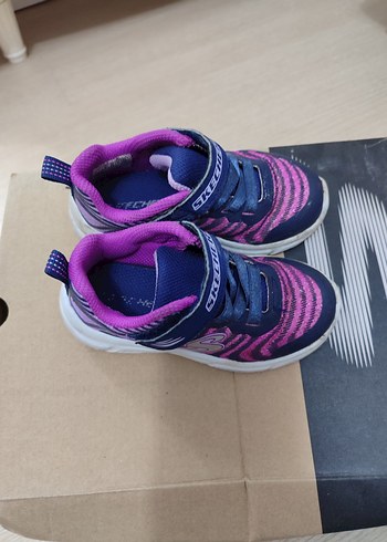 Mor Renkli Kız Çocuk Spor Ayakkabı Velcro - Görsel 2