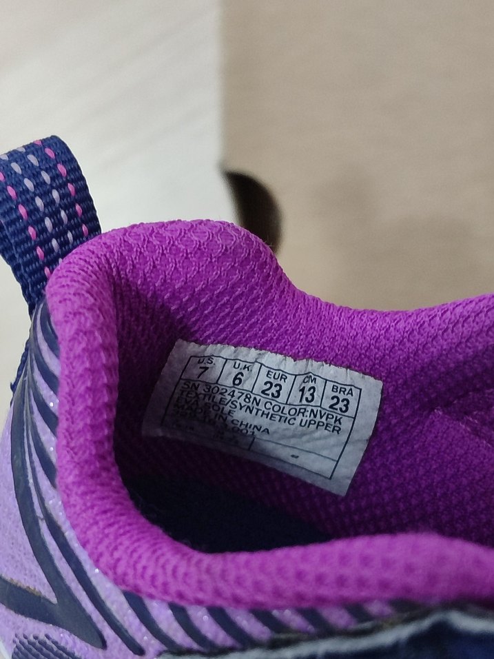 Mor Renkli Kız Çocuk Spor Ayakkabı Velcro - Görsel 3