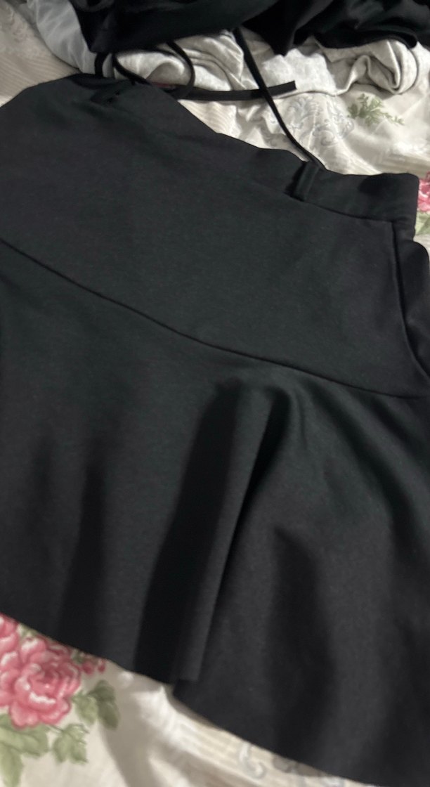 Siyah Gotik Midi Mini Etek - Görsel 2