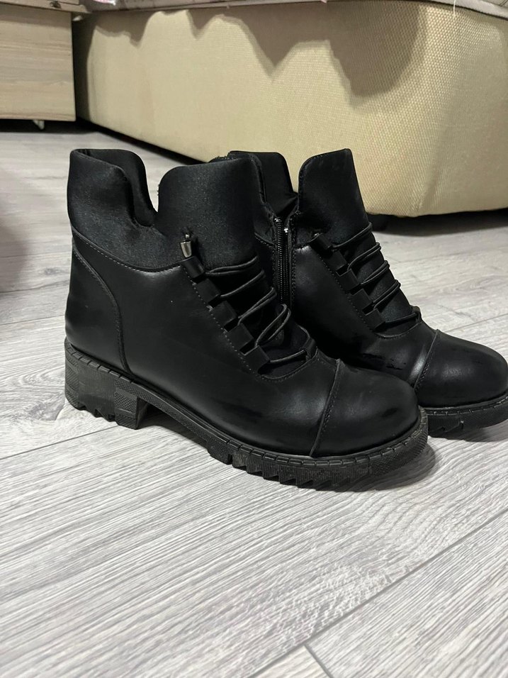 Siyah Kadın Goth Topuklu Bot - Görsel 4