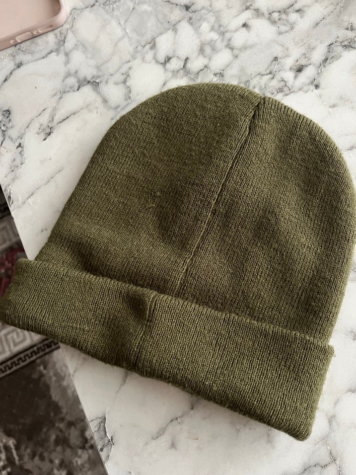 Gri Nakışlı Kadın Bere - Görsel 2