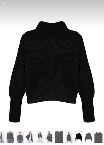 Siyah Bomber Hırka - Görsel 6