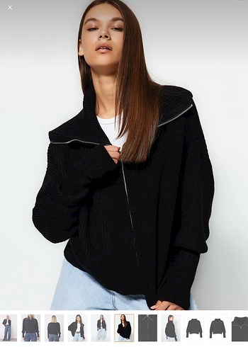 Siyah Bomber Hırka - Görsel 3