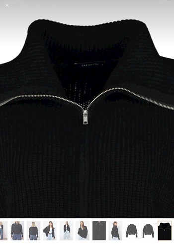 Siyah Bomber Hırka - Görsel 7