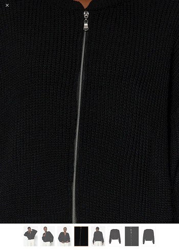 Siyah Örgü Kadın Hırka - Görsel 4