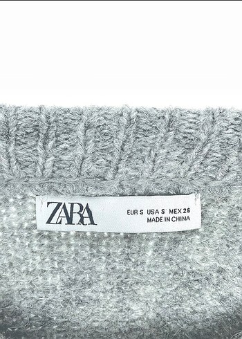 zara Gri Örgü Kadın Kazak - Görsel 4